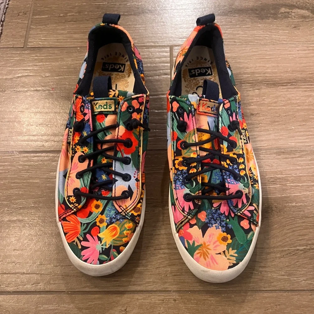 Rifle Paper Co x Keds Kickback Sicily Canvas casual sneaker - Picture 2 of 6
